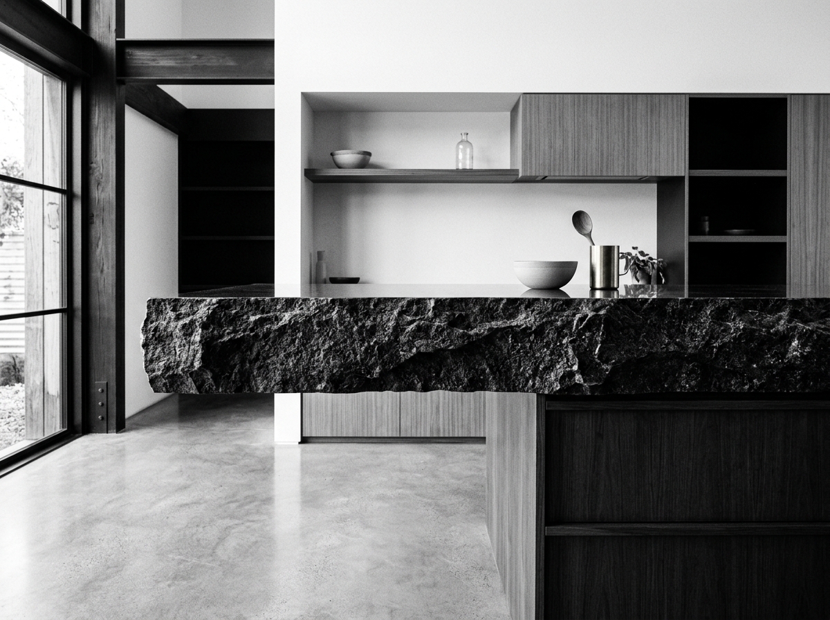 Cantilevered Granite Island